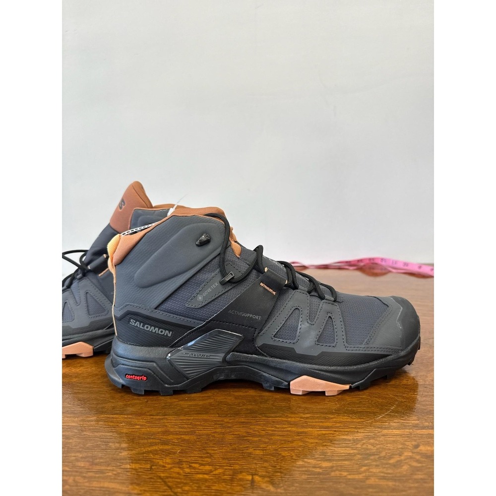 Salomon X Ultra 4 Mid‎ GTX Shoes Womens Size 10.5 Gray Hiking Gore-Tex 412956